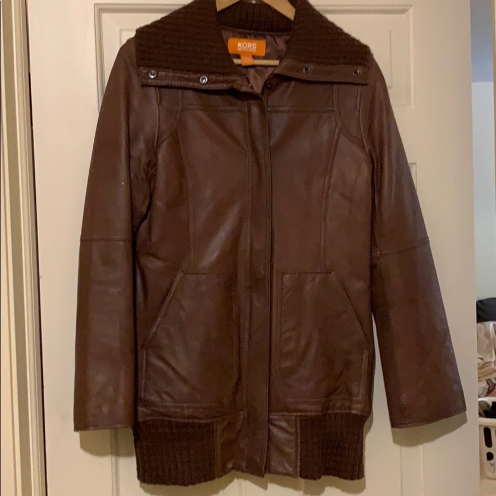 Great preowned condition leather jacket